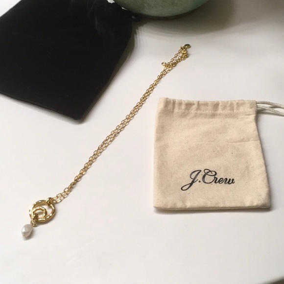 J CREW GOLD/PEARL NECKLACE - Picture 3 of 6